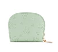 CHIZISX Pratico portafoglio da donna con cerniera dal design compatto adatto ai viaggi spazioso porta carte interno per carte di credito essenziale da viaggio da donna con cerniere, Verde chiaro