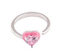 CHIZISX Quadrato/Stella/Cuore/Ovale Anelli Aperti Regolabili Zirconi Scintillanti Gioielli Geometrici Per Le Donne Arte Moderna Ispirato Accessorio Minimalista Star E Cuore Cocktail, Misura unica