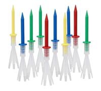 CHIZISX Tee da golf leggeri a due sezioni in silicone con base di stoccaggio in borse per viaggiatori frequenti cambiano rapidamente tee