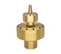 CHIZISX Testa dello spruzzatore dell'ugello della fontana di rame di doppio strato per la decorazione esterna del paesaggio della caratteristica dell'acqua di facile manutenzione dell'ugello della