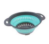 CHJAN - Cestino da cucina pieghevole in silicone, multiuso, scolapiatti per frutta e verdura, organizer da cucina