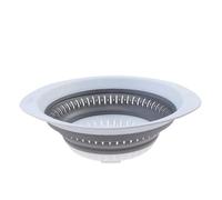 CHJAN - Cestino da cucina pieghevole in silicone, multiuso, scolapiatti per frutta e verdura, organizer da cucina