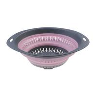 CHJAN - Cestino da cucina pieghevole in silicone, multiuso, scolapiatti per frutta e verdura, organizer da cucina