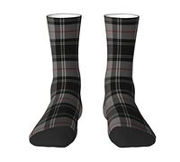 CHJDOFong Calzini da uomo e da donna in tartan blu e oro Clan Mccann, calzini sportivi, calzini casual alla moda, calzini sportivi eleganti