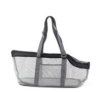 CHJHJKG Zaini Porta-Cani Panoramic Breathable Outing Pet Bag Large-Capacity Handbag Portable Foldable Cat Bag(Schwarz)