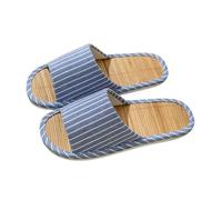 CHJING Pantofole Donna estive Pantofole di bambù Estate per Donne, Pannelli da Pavimento in bambù per La Casa per La Casa di Pavimento di bambù da Uomo per Uomini-Blu Reale-40/41