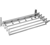 CHJJZXBF Stendibiancheria pieghevole espandibile - Scaffale per abiti a parete per indumenti da bagno interni ed esterni Asta appendiabiti per camicie Pantaloni Asciugamani Scarpe,50cm