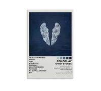 CHJYLDF Poster dei Coldplay con storie di fantasmi, stampa artistica da parete su tela, poster decorativo per camera da letto, soggiorno, camera da letto, 30 x 45 cm, senza cornice