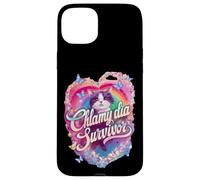 Chlamydia Survivor Cat Meme: Bold & Quirky Humor Custodia per iPhone 15 Plus