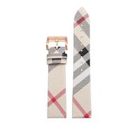 Chlikeyi Accessori per orologi da uomo e da donna con cinturino per orologio in vera pelle con motivo scozzese 12-22mm, Colore 10, 20mm