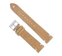 Chlikeyi Cinturini per orologi in pelle scamosciata fatti a mano Cinturini 18/20mm per uomo/donna Camoscio marrone 7 colori disponibili Cinturino per orologio a sgancio rapido, Beige, 20 mm