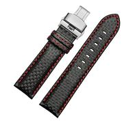 Chlikeyi Cinturino 18-24 mm Pelle bovina Uomo Donna Cinturino impermeabile Fibbia in acciaio inossidabile
