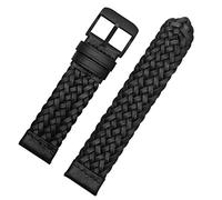 Chlikeyi Cinturino 20-24 mm Cinturino orologio intrecciato in vera pelle Uomo Donna Cinturino universale in pelle bovina a sgancio rapido