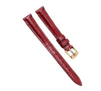 Chlikeyi Cinturino in pelle da donna rosso 12-16mm, Colore 5, 16 mm