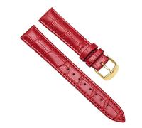 Chlikeyi Cinturino Orologi Uomo E Donna In Vera Pelle Con Cinturino In Pelle, Oro rosso, 8 mm