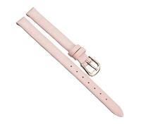 Chlikeyi Cinturino per orologio in morbida pelle ultrasottile di piccole dimensioni Cinturino per orologio da donna autentico Plain 6-12mm, Rosa oro rosa, 6 mm