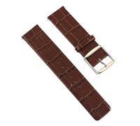 Chlikeyi Cinturino per orologio in pelle, Marrone 1, 24 mm