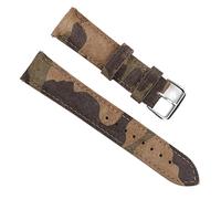 Chlikeyi Cinturino per orologio in vera pelle scamosciata 18-22 mm Cinturino mimetico fatto a mano per la sostituzione del cinturino