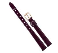 Chlikeyi Cinturino sottile per donna in vera pelle sottile taglia piccola 6-18mm con fibbia ad ardiglione in oro rosa, Colore 3, 6mm