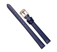 Chlikeyi Cinturino universale da donna con cinturino in pelle sottile, Oro rosa blu reale, 10 mm