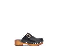 Chloé Black Calf Leather Bos Taurus Clogs - EU36/US6