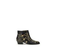 Chloé Black Calf Leather Bos Taurus Lace-Up Boots - EU36/US6