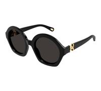 Chloé Donna Chloé CH0302S 001 Occhiali da sole Acetato Nero Grigio Rotonda