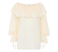 Chloé - Fluid Ruffle Top - - Blouses & Shirts - Donna - Bianco - S