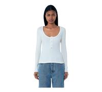 Chloé, ,Knitwear ,Donna ,Bianco ,S Henley T-Shirt