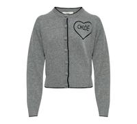 Chloé, ,Knitwear ,Donna ,Grigio ,L Fitted Logo Cardigan