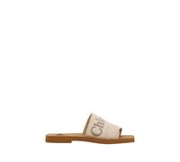 Chloé Multicolor Linen Flat Sandals - EU37/US7