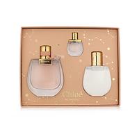 Chloé Nomade EDP 75 ml + EDP MINI 5 ml + Latte corpo 100 ml variante Cover with Gold Flowers