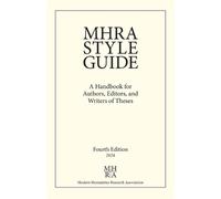 Chloe Paver Graham Nelson Simon F. Davies MHRA Style Guide (Tascabile)