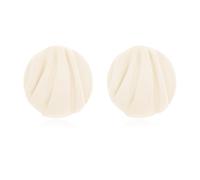 Chloé - Pleats Clip-On Earrings - - Accessories - Donna - Beige - ONE SIZE