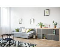 CHLOE TAVOLINO METALLO NERO 40X51CM 2 RIPIANI