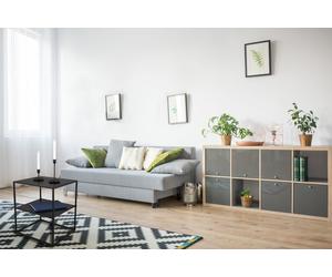 CHLOE TAVOLINO METALLO NERO 40X51CM 2 RIPIANI