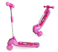 CHLOENCE - Monopattino Per Bambini A 3 Ruote, Certificato CE, Regolabile In Altezza, Per Bambini E Bambine da 2 a 6 Anni, Ruote in PU con Luce Led Lampeggiante, Rosa