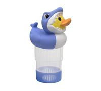 Chlorine Tablet Floater, Smart Floating Pool Chlorine Dispenser, ABS Energy-Saving Large Capacity Solar Chlorinator and Filter Dispenser for Swimming Pools, Spas, and Hot Tubs, 19.4x14x21.8cm