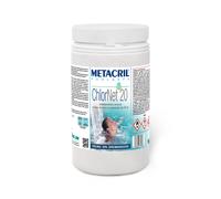 ChlorNet 20 Kg.1 past.20 gr Tricloro 90% a lenta dissoluzione per SPA e PISCINE