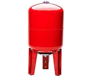 CHM GmbH® Caldaia a membrana verticale da 50 l, serbatoio in acciaio, caldaia a pressione max.6 bar, contenitore di espansione in piedi