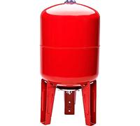 CHM GmbH® Caldaia a membrana verticale da 50 l, serbatoio in acciaio, caldaia a pressione max.8 bar, contenitore di espansione in piedi