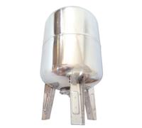 CHM GmbH® Caldaia a pressione verticale a membrana 100 L in acciaio inox max. 6 bar, serbatoio di espansione in piedi
