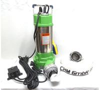 CHM GmbH Pompa Acque Reflue Sporche 750 Watt Con C-Schlauch 20m 18.000 L/H