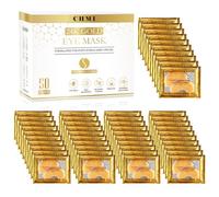 CHMI Patch Sotto Gli Occhi (50 Coppie) - Patch Dorate 24K Per Occhi Gonfiati, Occhielli, Borse E Rughe Per Gli Occhi, Prodotti Di Collagene Per La Cura Della Pelle, Be