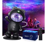 CHMMY Astronauta Proiettore Stelle, Galaxy Proiettore, Luce Notturna Bambini 14 Modalità Nebula, Testa Ruotabile 360°, con Timer, Telecomando, Luminosità Regolabili, Regalo per Bambini e Adulti