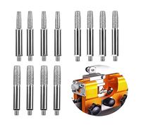 Chnegral Pietra per affilare per troncatriconatrice, pietra per affilare troncatrice, 12 pezzi di affilatura per troncatrice diamantata ad alta durezza (4 mm, 4,8 mm, 5,5 mm)