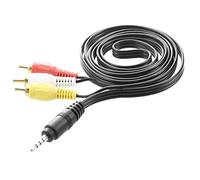 Chnegral R 4.9ft Long 3.5mm a 3 Maschio Adattatore AV Extension Cable per TV VCD DVD
