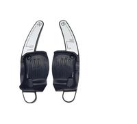CHNJQEML Leve del cambio per auto 2 Pezzi Cambio Volante Paddle Blade Shifter Per VW Per CC Per Golf 6 Per Passat B6 Per Jetta MK5 Volante Car Styling(Silver Black)