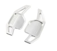 CHNJQEML Leve del cambio per auto Per A4 B8 Per A3 8P S3 Per A5 Per A6 S6 C6 Per Q5 Per A8 R8 TT TTS 2006-2011 Auto Volante Paddles Shifter Estensione DSG 1 Coppia(Silver 1Pair)