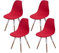 CHNSHOME Coprisedia scandinava Elasticizzate Fodere per sedie da Pranzo Scandinave coprisedile scandinavo 4 Pezzi